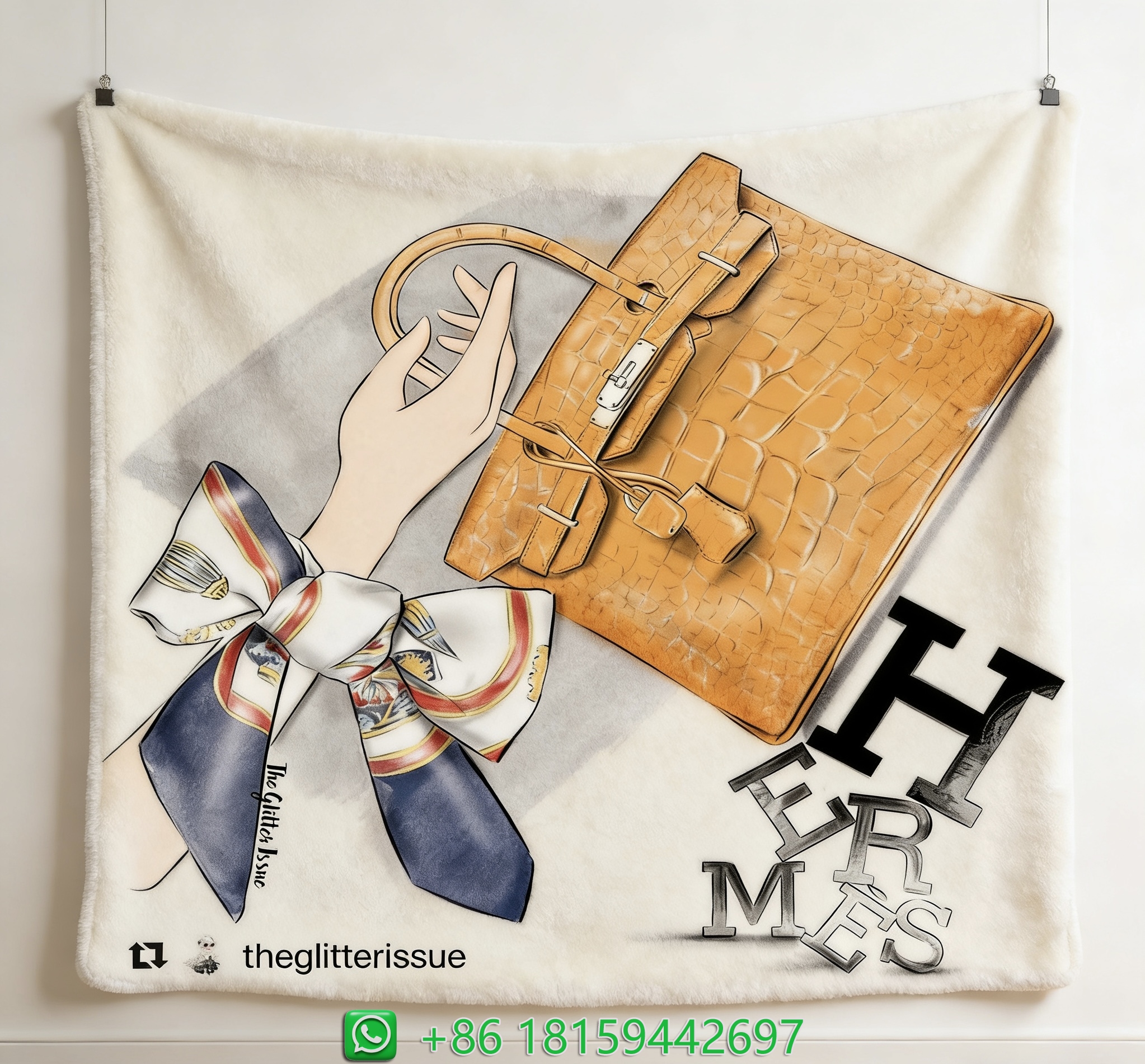 Hermes Throw Blankets